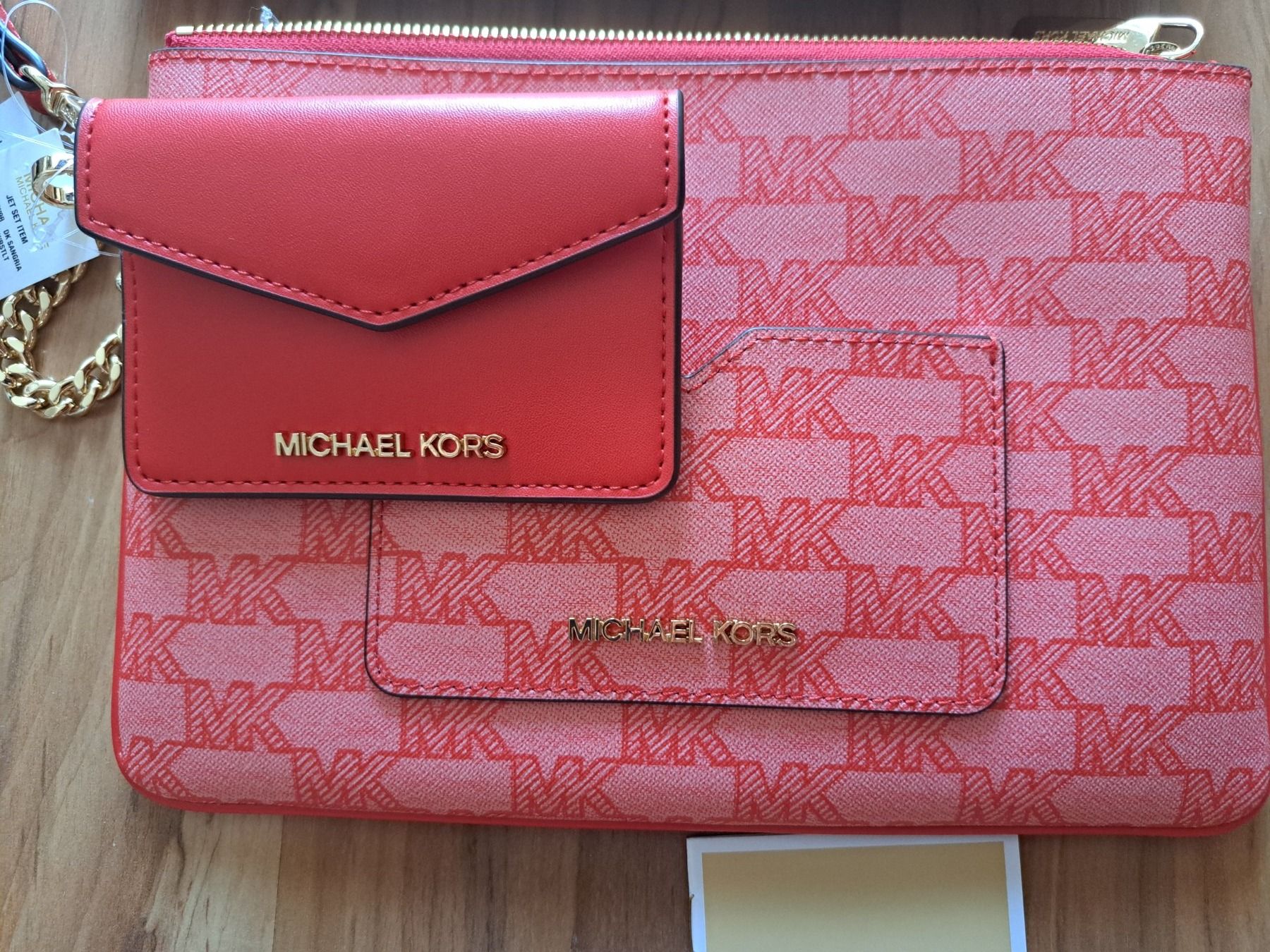 Michael Kors Taschen für Damen: Michael Kors Clutch Set Rot Neu – Neu und originalverpackt aus Oberegg von pumaking 2