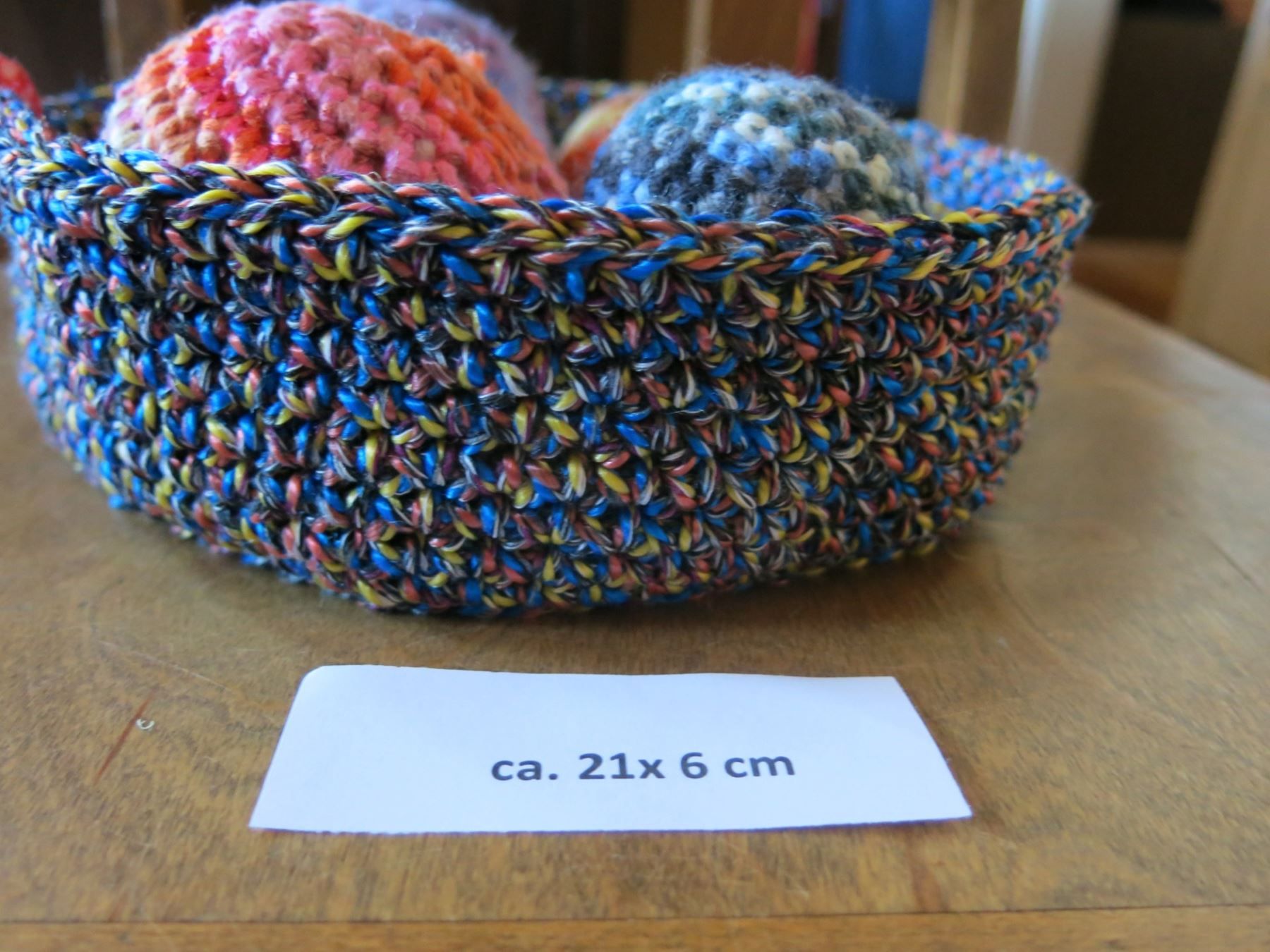 Sonstiges für Haushalt & Wohnen: rundes  Körbchen gehäkelt / ca  21x6cm – Neu (gemäss Beschreibung) aus Schaffhausen von Espressoo7 1
