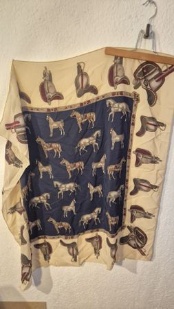 Silk/Seide Foulard with horses