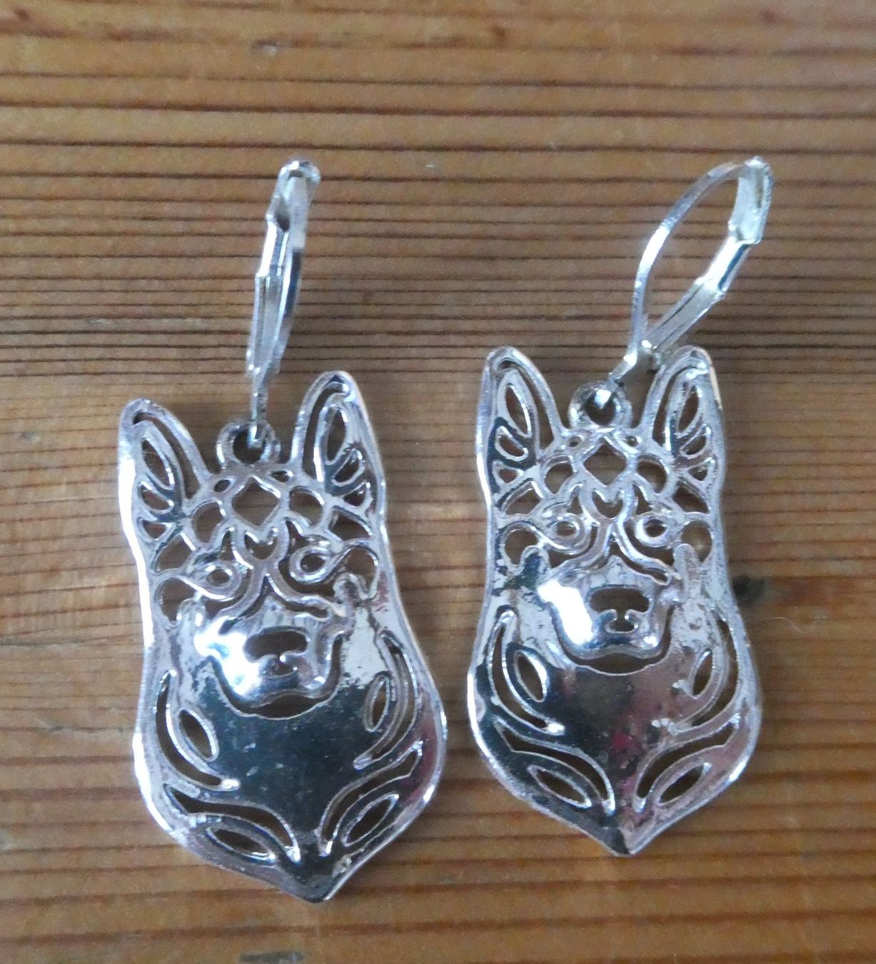 Orecchini pendenti & Orecchini a lobo: Boucles d'oreilles argentées Berger Allemand – Nuovo (secondo la descrizione) da Troistorrents venduto da Marion70