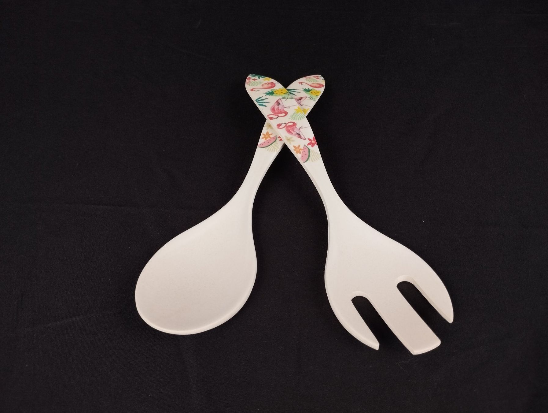 Bestecksets: Flamingo Salatbesteck 2-teilig – Gebraucht aus Schübelbach von Restwert_Schubelbach