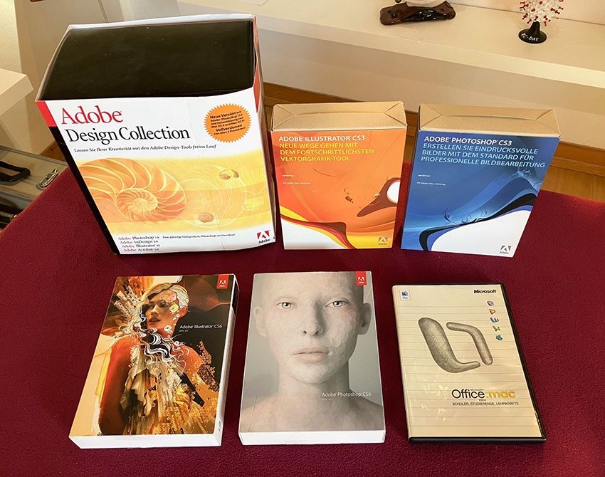 Adobe Software: Adobe Design Collection für MAC Deutsche Sprachversion – Usato da Riehen venduto da Harp65