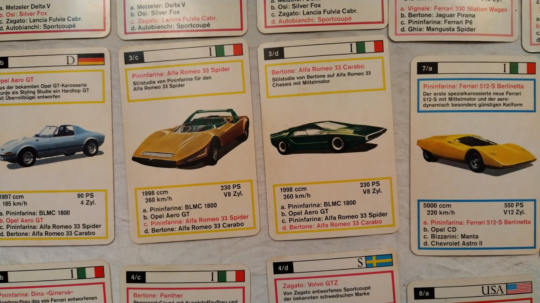 Giochi: Auto Quartett Prototypen / 60er Jahre mit 32 Karten – Usato da Bellach venduto da JingleJerry 6
