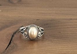 Vintage Ring mit Perle
