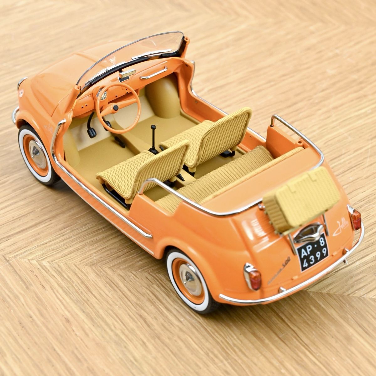 Fiat Modellini d'auto: FIAT 500 JOLLY 1965 MASSSTAB 1:18 – Nuovo e nell'imballaggio originale da Erlenbach im Simmental venduto da Model_box 8