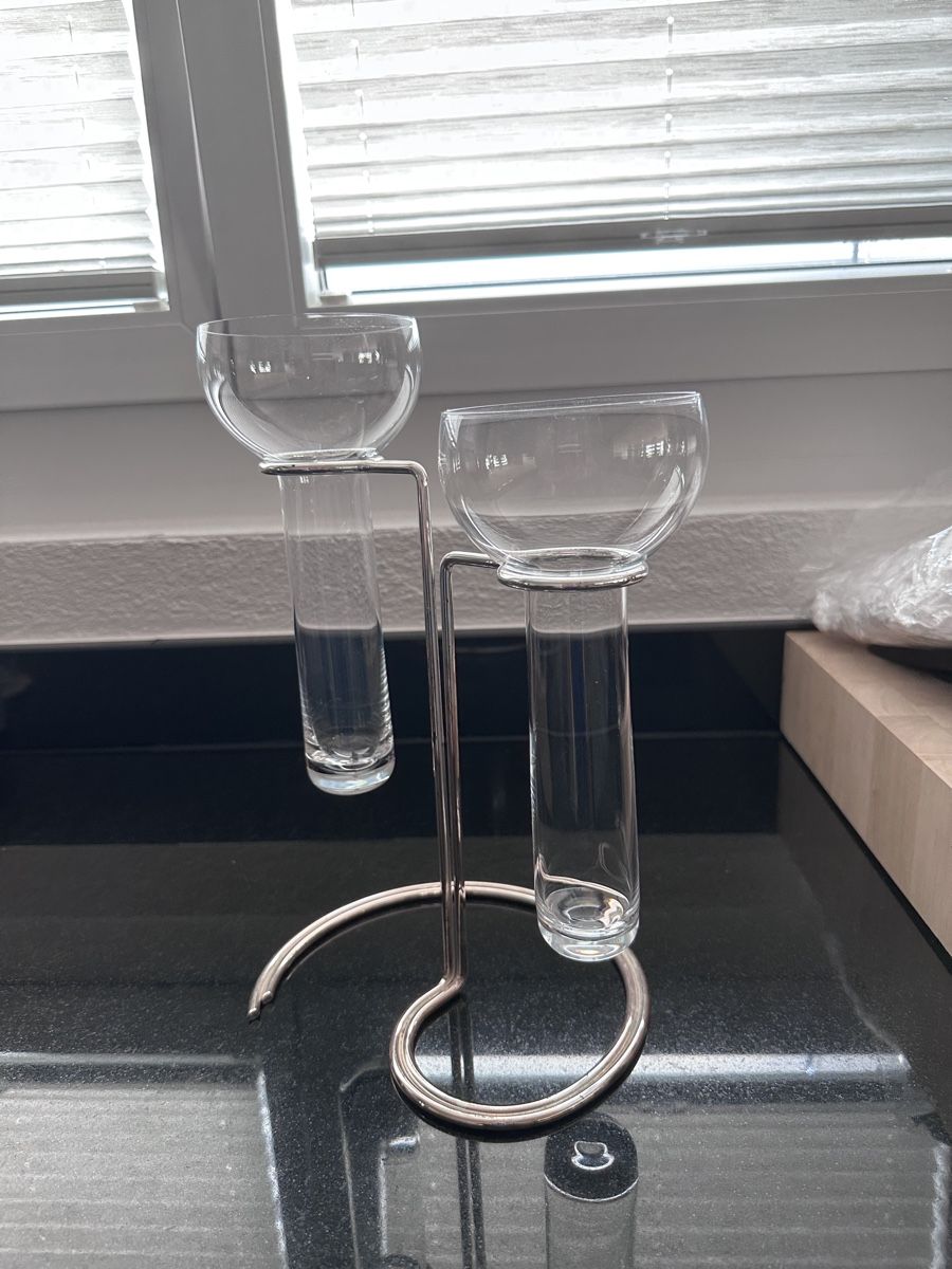 Tutte le decorazioni: Aqualux Versilbert, Glas Design für Kerzen oder als Vase – Usato da Männedorf venduto da Brk 1