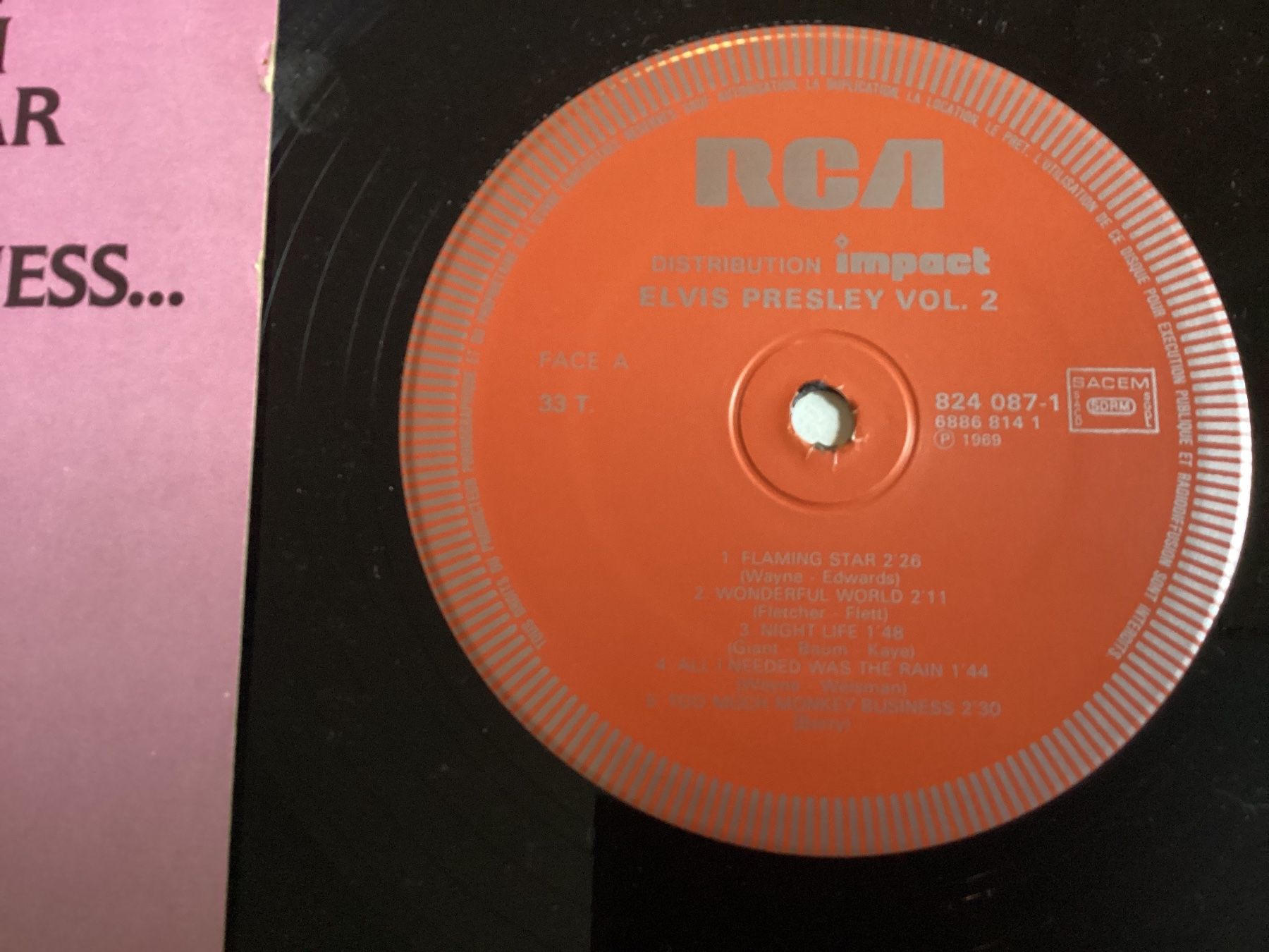Dischi in vinile: Elvis Presley LP - Vol.2 Impact – Usato da Gutenswil venduto da Hamzian 1