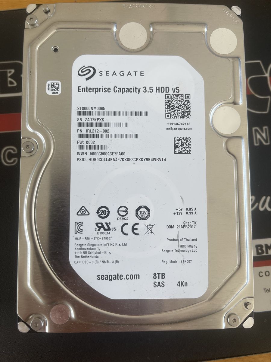 Seagate Disques durs: Seagate Enterprise 3.5 HDD v5 8TB SAS 4Kn – D'occasion à Wängi par Bmo
