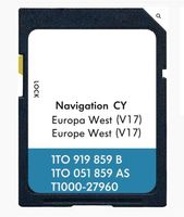 VOLKSWAGEN RNS510 / RNS810 SD-Karte West Europa v17