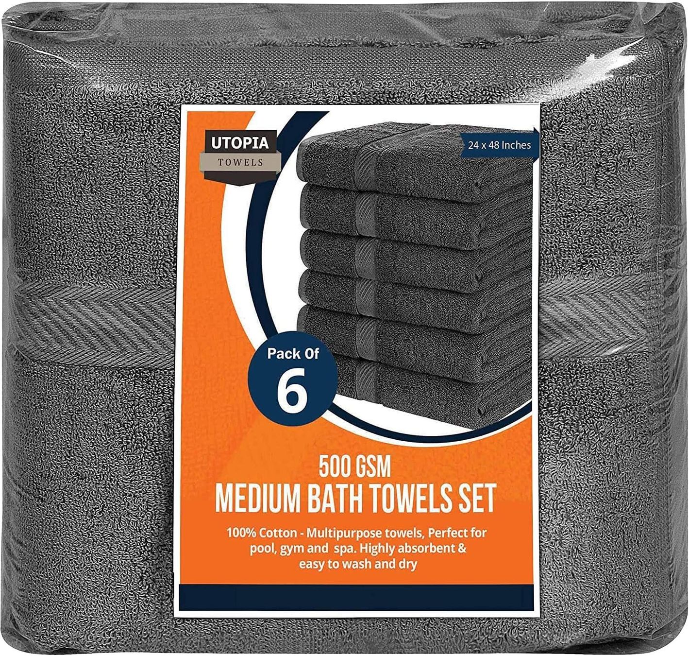 Teli da bagno: 6er Pack Badetuch Set 60 x 120 cm – Nuovo e nell'imballaggio originale da Nuglar venduto da SaleRitter 4