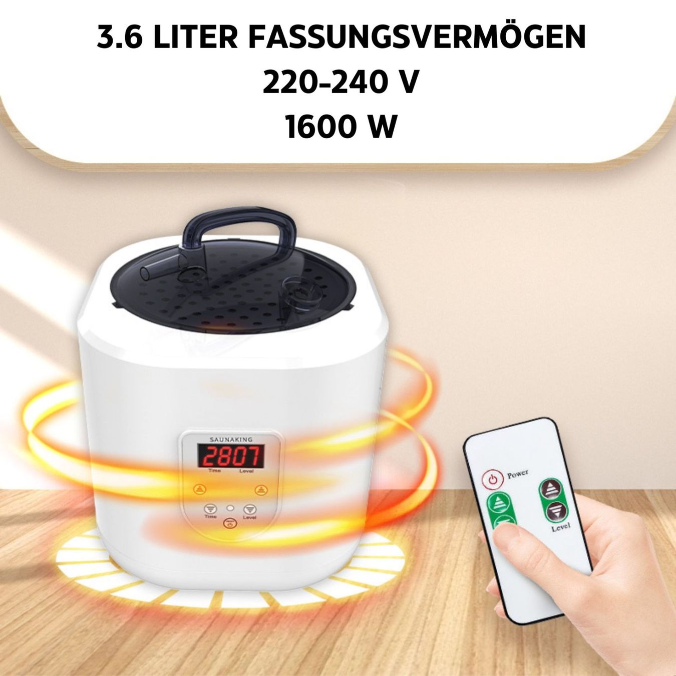 Sauna & Accessori: Tragbare Dampfsauna SANTANDER mit 3.6 Liter Dampfgenerator – Nuovo e nell'imballaggio originale da Wallenwil venduto da toesstal-vertrieb 8