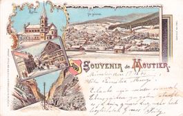 Moutier BE // Litho 1901 // Souvenir de Moutier
