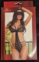 Neu, schwarzer Body/Dessous mit Augenbinde, neu, Grösse S/M,