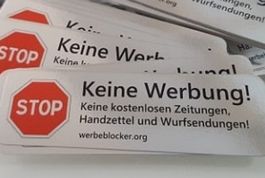 STOP Keine Werbung Briefkasten Aufkleber