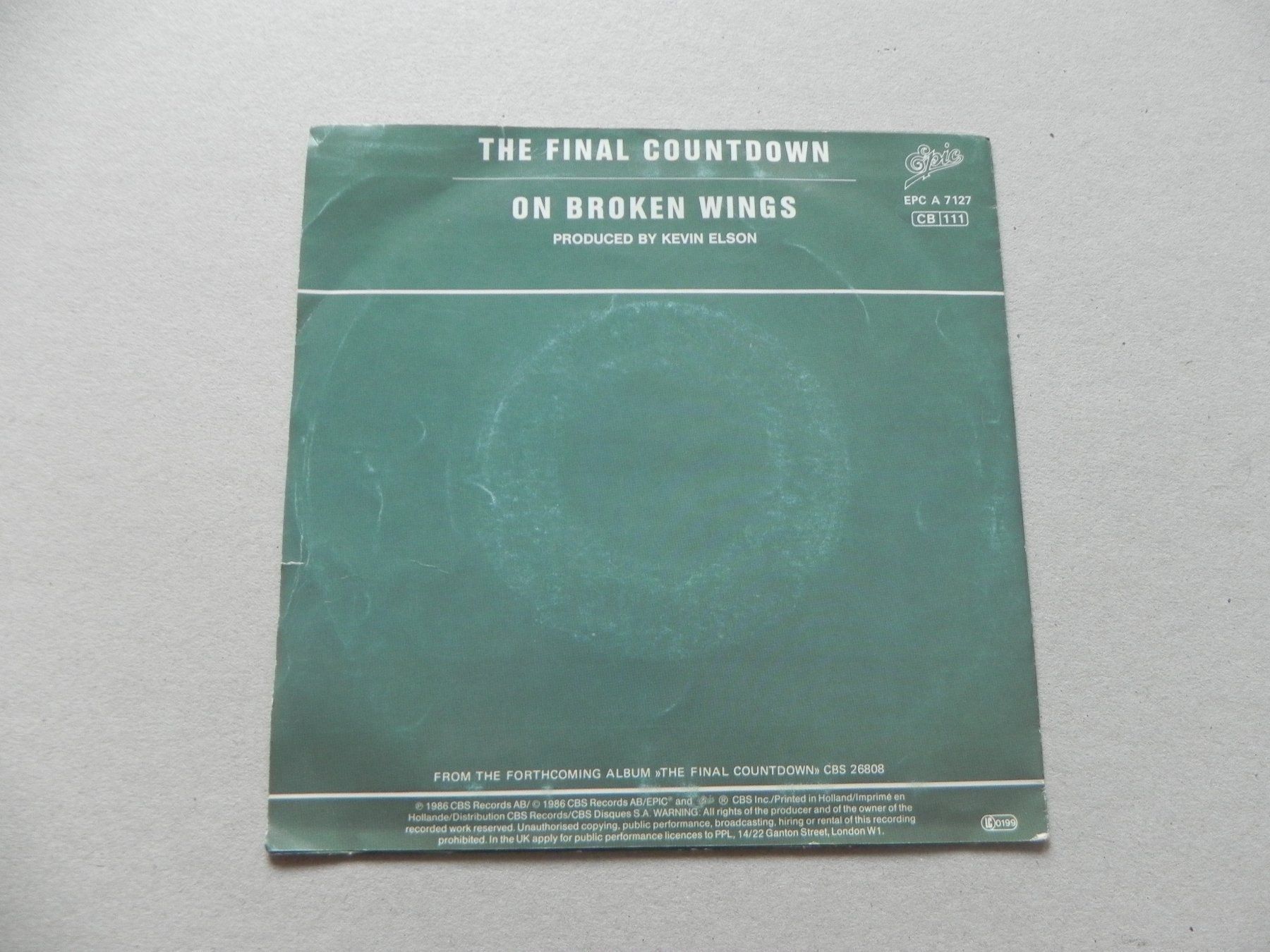 Dischi in vinile: Single Hardrock Europe Final Countdown – Usato da Siebnen venduto da krimsie 1