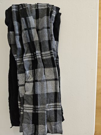 Strumpfhose Tartanmuster print s/w