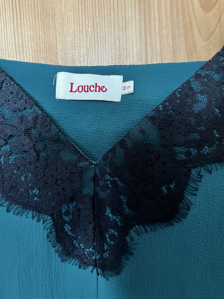 Tops: Edles Spitzentop in Tannengrün Gr. S – Gebraucht aus Horgen von adrigas 1