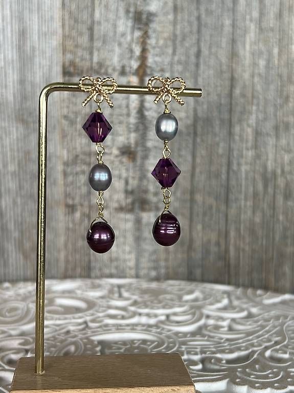 Ohrringe & -stecker: Süsswasser und Swarovski Perlen Ohrringe  – Gebraucht aus Buchs SG von jco_st8t 3