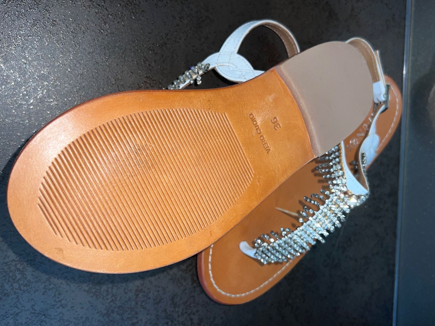 Damenschuhe: Leder Sandale CAFèNoir 36 neu – Neu (gemäss Beschreibung) aus Dornach von samuti 4
