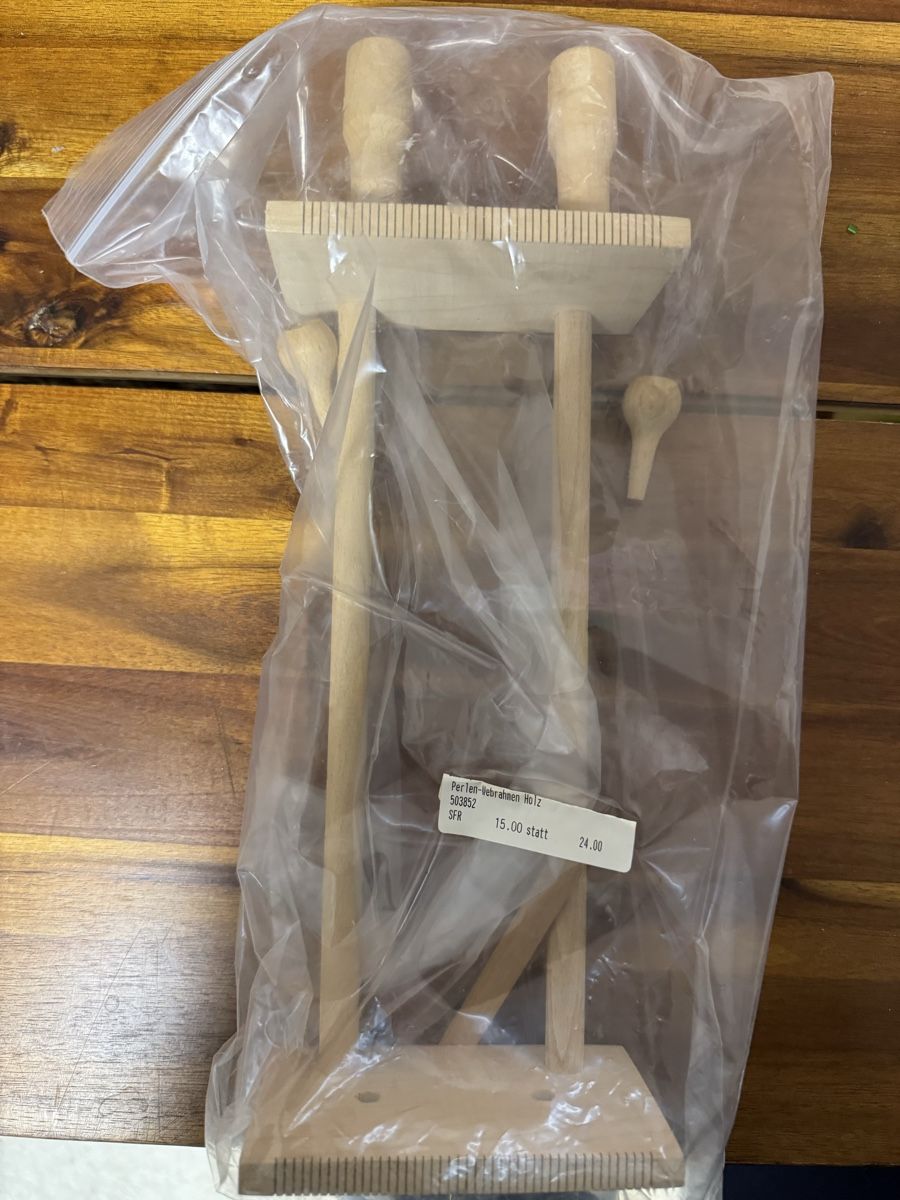 Telai per tessitura: Perlen Webrahmen aus Holz NEU – Nuovo e nell'imballaggio originale da Wasterkingen venduto da GrhAli 1