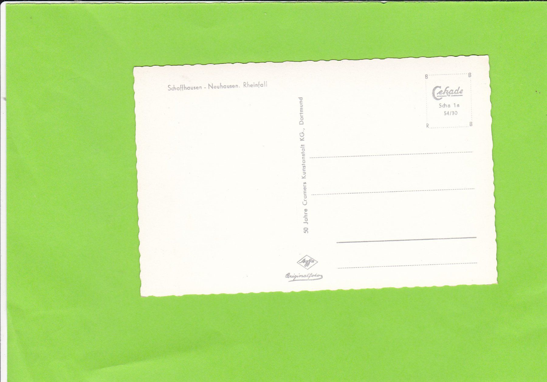 Cartoline postali: Rheinfall – Usato da St. Peterzell venduto da neckertal 1