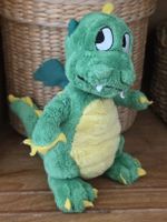 Stofftier Drache grün  guter Zustand