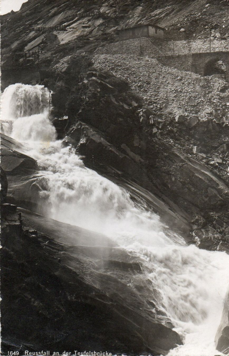 Cartoline postali: Reussfall an der Teufelsbrücke – Usato da Melano venduto da pisonsdro