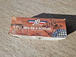 JB Petanque Kugeln 3er Set, Made in France, Vintage