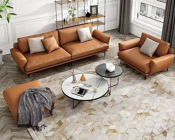 Sofas: Modern Sofagarnitur 4+3+2 Ledersofa Couch Wohnlandschaft – D'occasion à Zug par jvmoebel-schweiz 4