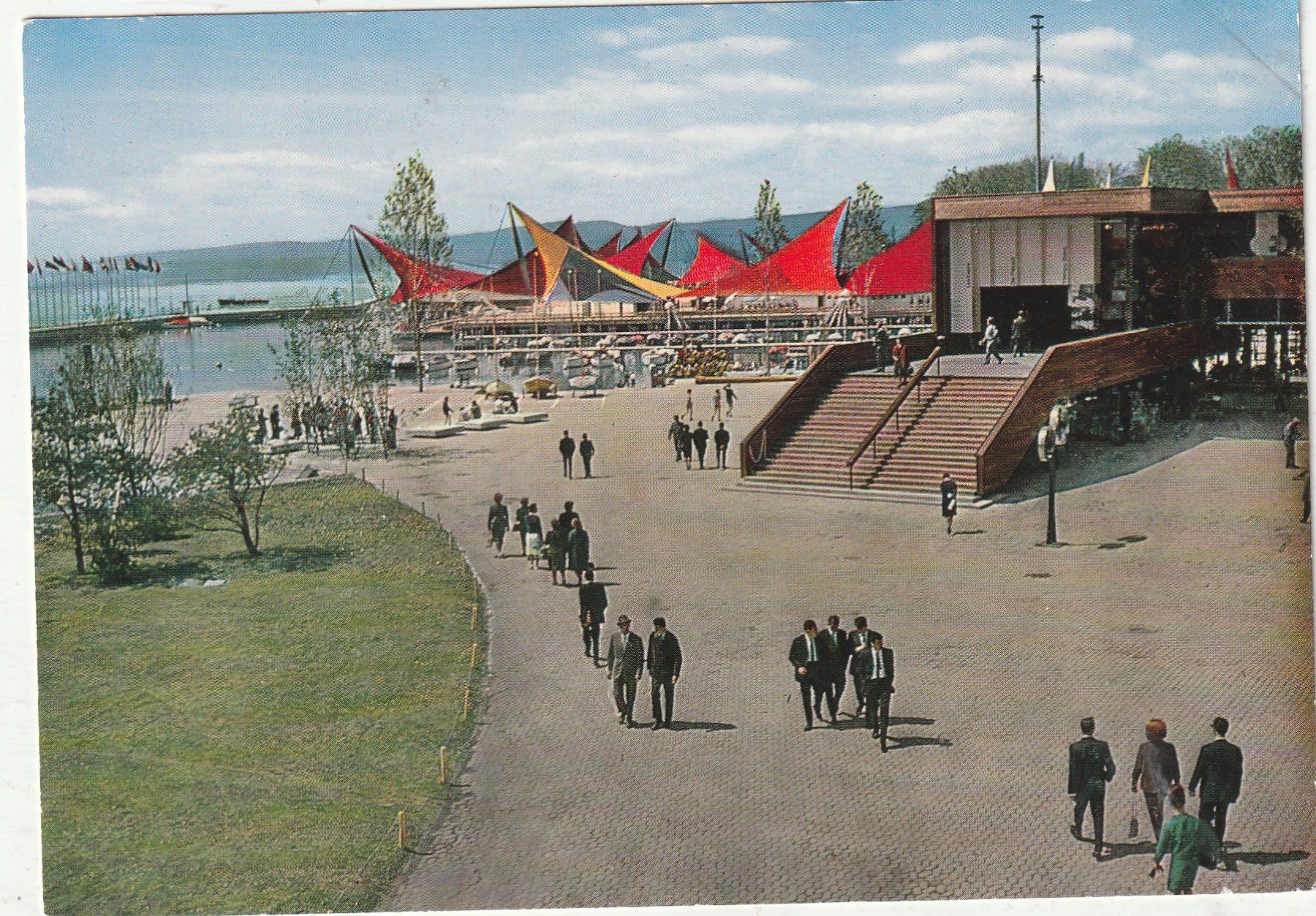 Ansichtskarten: EXPO Lausanne 1964 – Gebraucht aus Lumbrein von made02