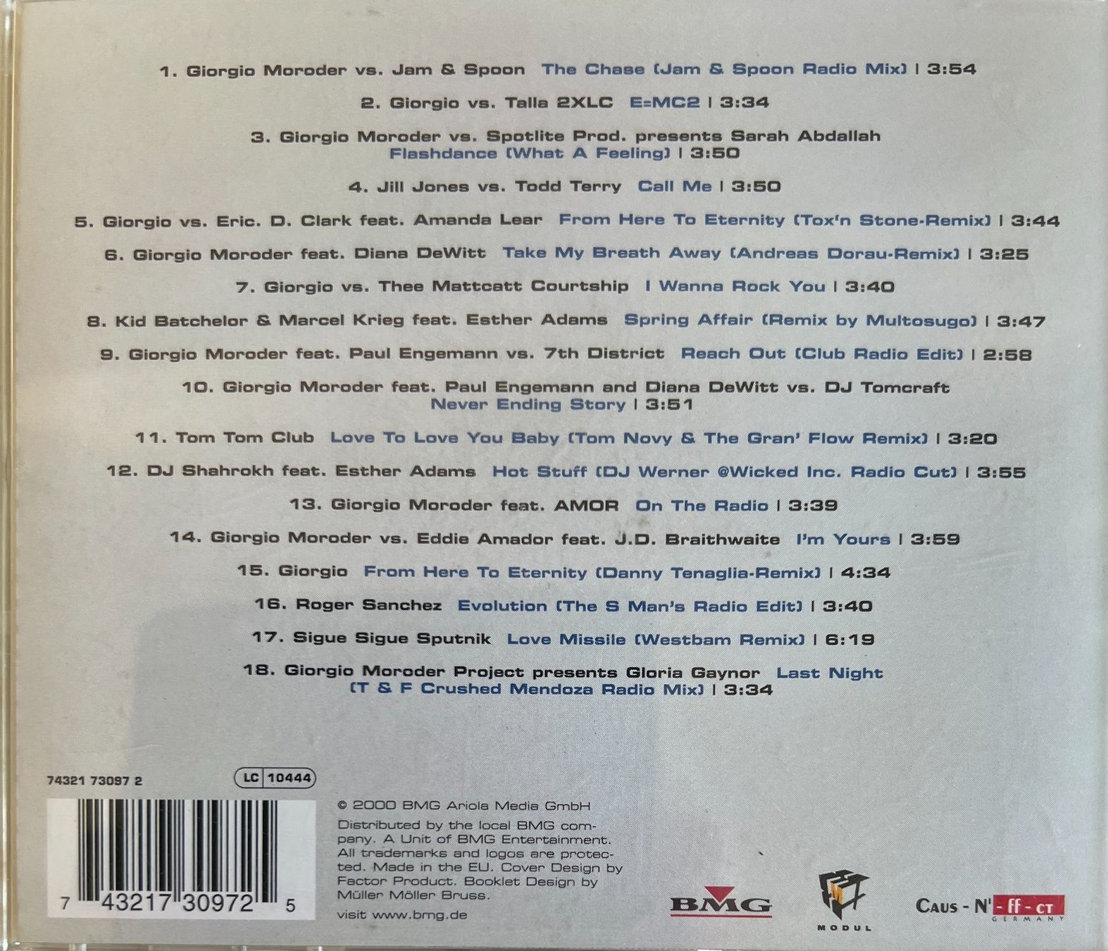 CD: DJ EMPIRE Presents: / A Tribute to Giorgio Moroder – Usato da Bischofszell venduto da kustavi 1