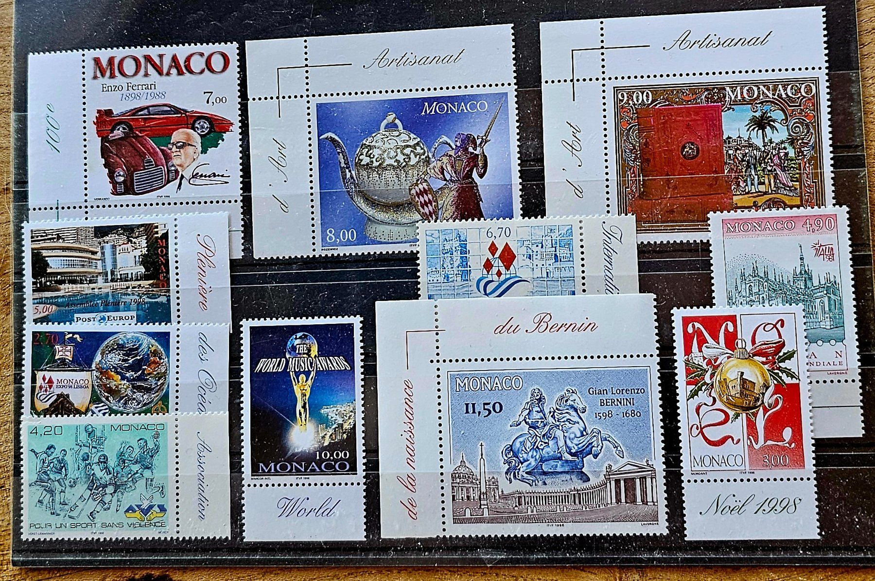 Tutti i francobolli: MONACO timbres neufs ** ~1998 – Nuovo (secondo la descrizione) da Les Valettes venduto da Nuba1