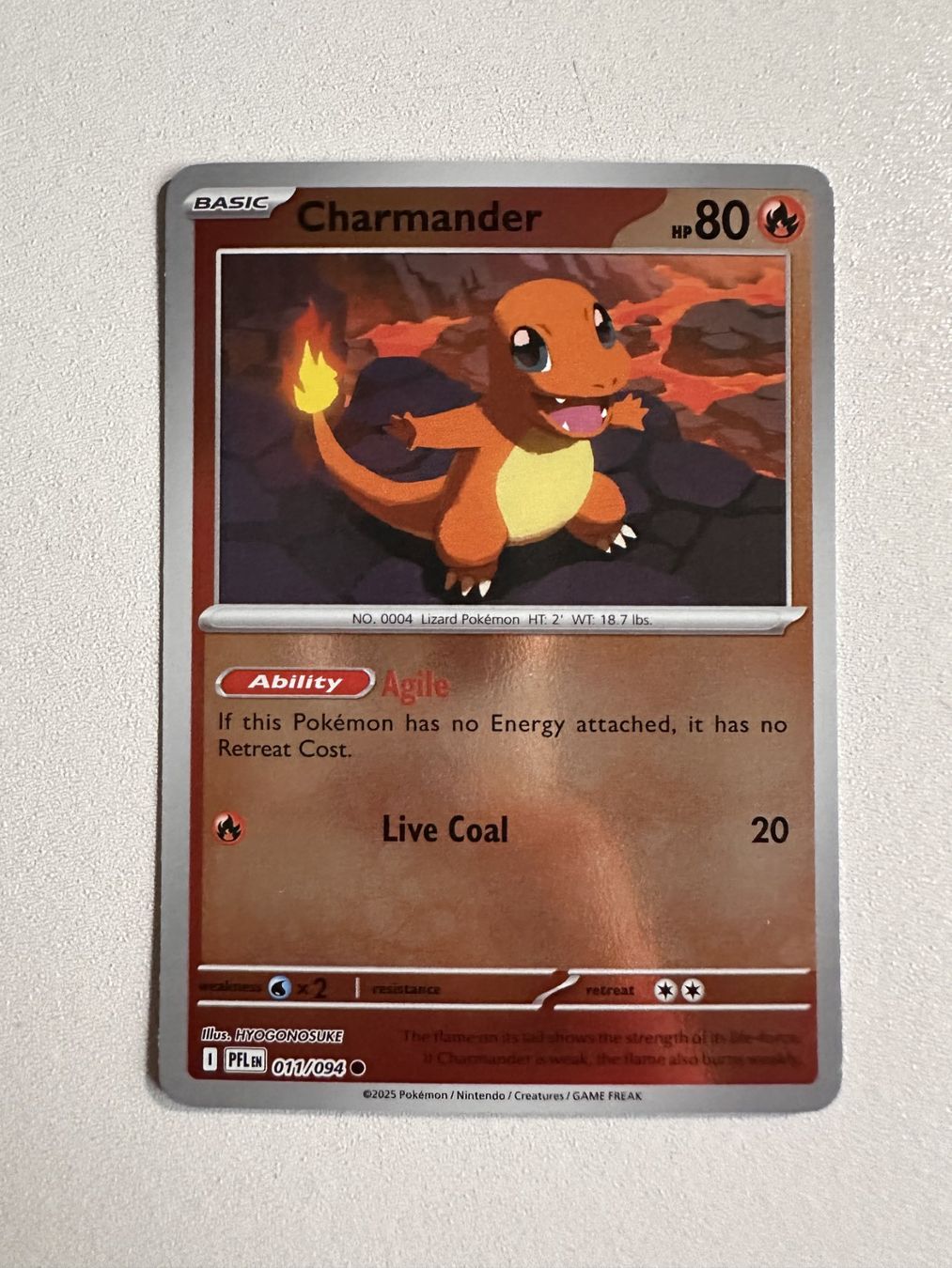 Pokémon Carte collezionabili: Charmander HOLO PFL 111/094 EN – Usato da Zürich venduto da 05t_bwx2