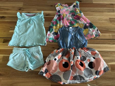 Lot vêtements fille 18 mois (86 cm) coloré été