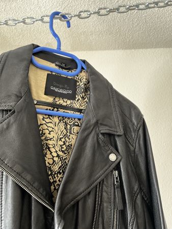 Oakwood Lederjacke, Grösse 2XL, Schwarz, Top Zustand!