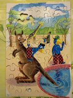 antikes Holz-Puzzle (Kinder,Lernen,Spiele,Globi,Swiss Made)