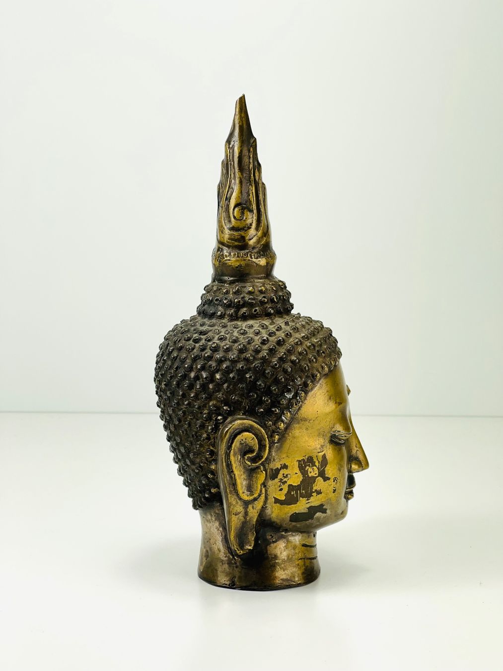 Sculture & Statue: Buddha Kopf aus Messing – Usato da Zürich venduto da Arche_Brockenhaus 4