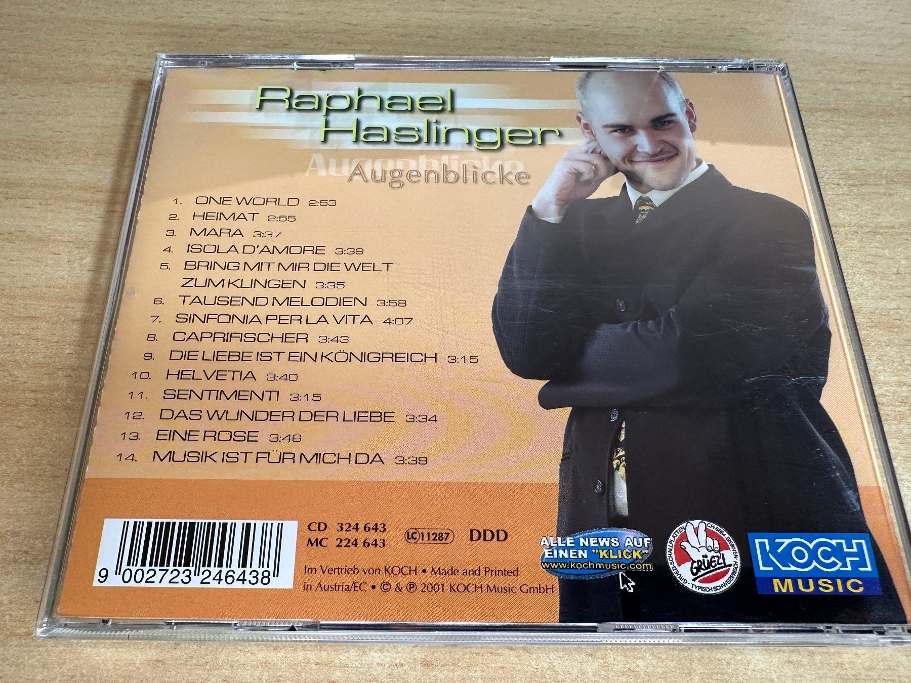 CD: R1 Raphael Haslinger – Augenblicke – Usato da Rikon im Tösstal venduto da Alpenmutz 1