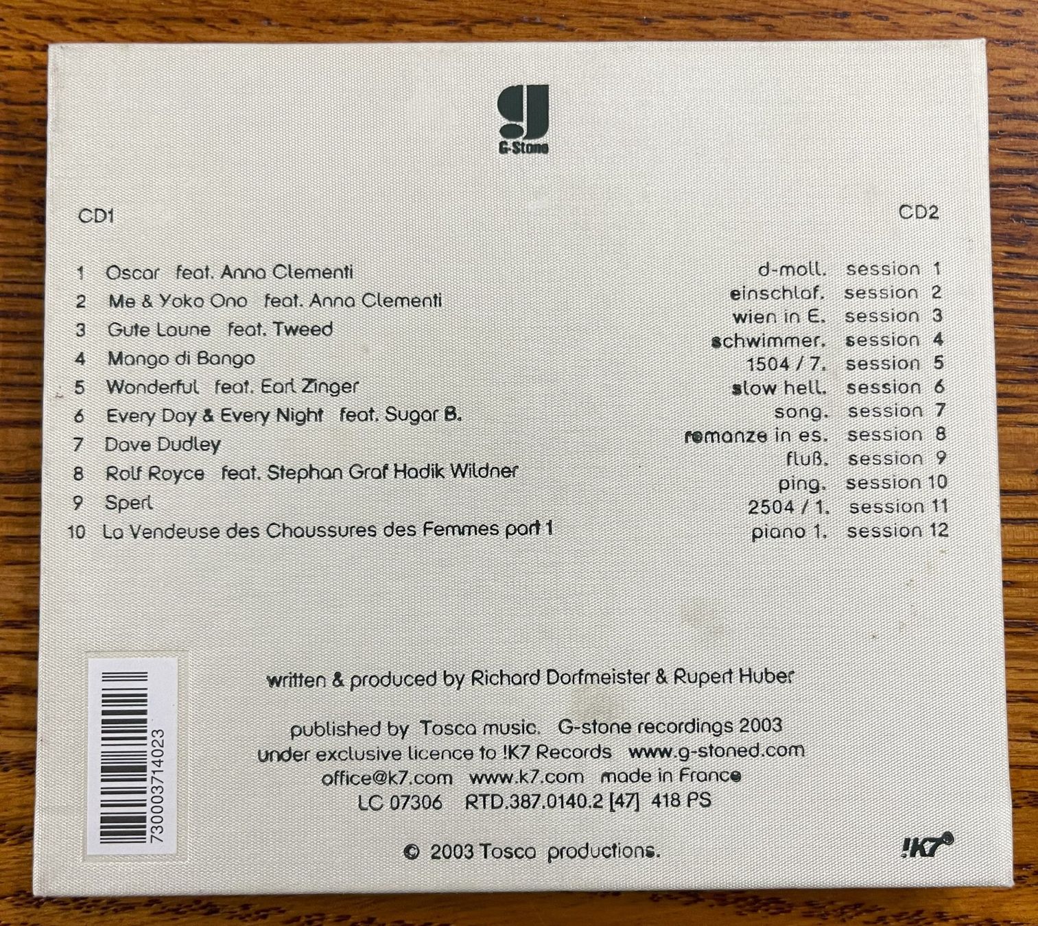 CD: TOSCA - Dehli9 – Usato da Oftringen venduto da Vucki 1