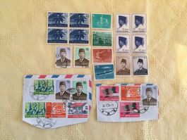 26 Stk. BriefmarkenINDONESIEN,gest/postf