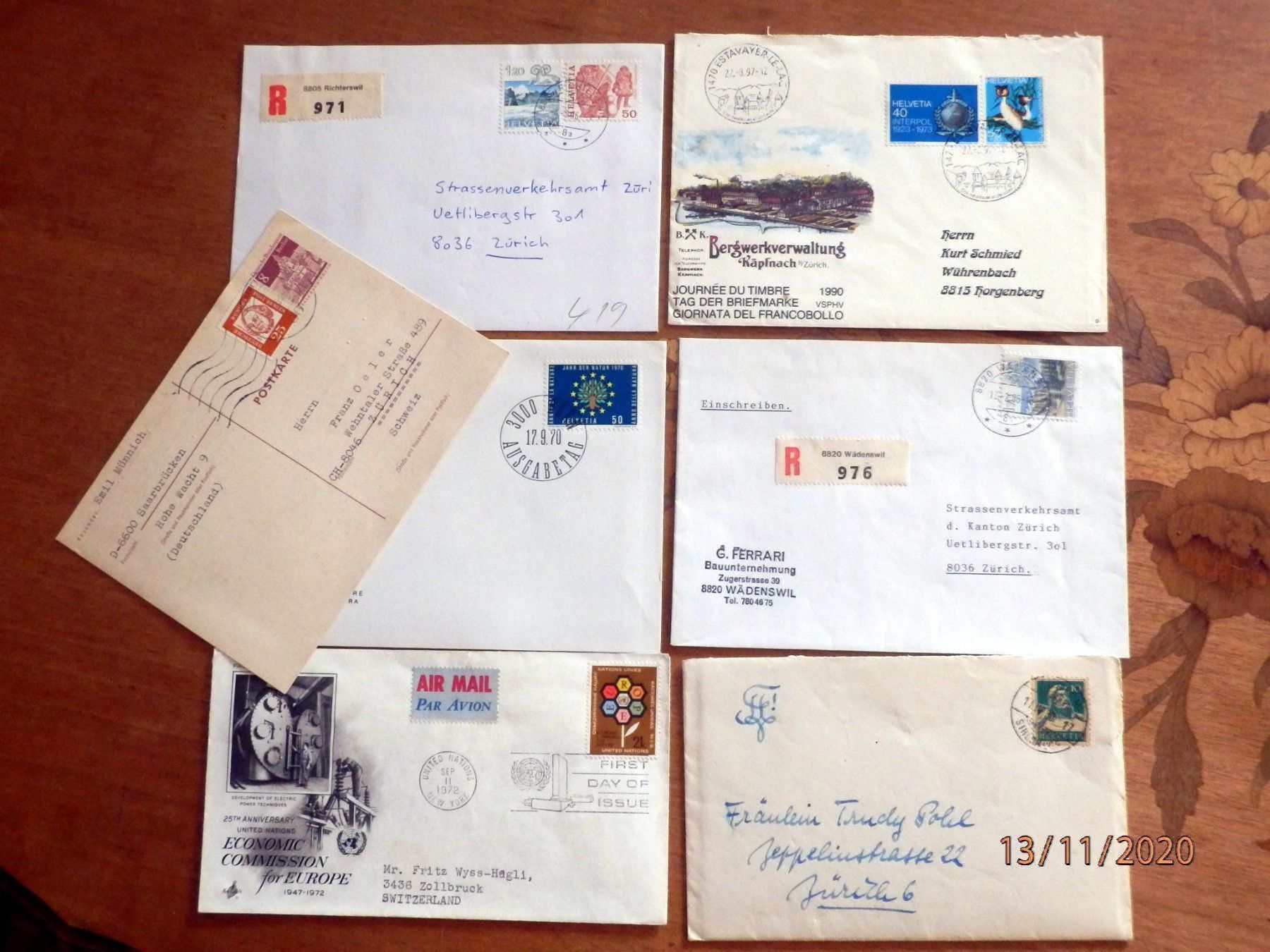 Tous les timbres: Bedarfsbriefe mit Sonderstempel – D'occasion à Ueberstorf par dinbau 8