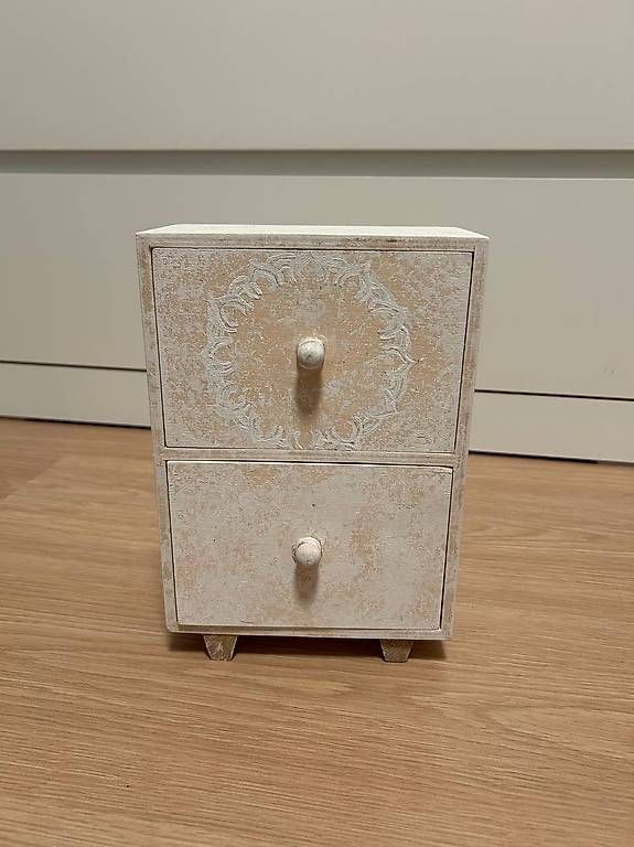 Cassettiere: Mini-Kommode Schmuckkästchen Shabby-Chic 2 Schubladen – Usato da Zürich venduto da mozii 2