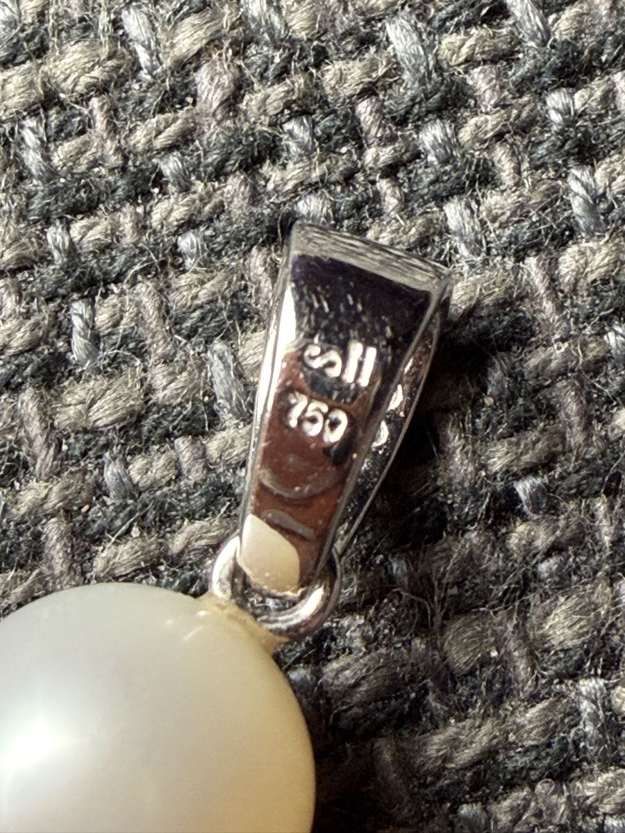 Ciondoli: Pendentif perle en or blanc 750 – Usato da Courroux venduto da Yiedot 1
