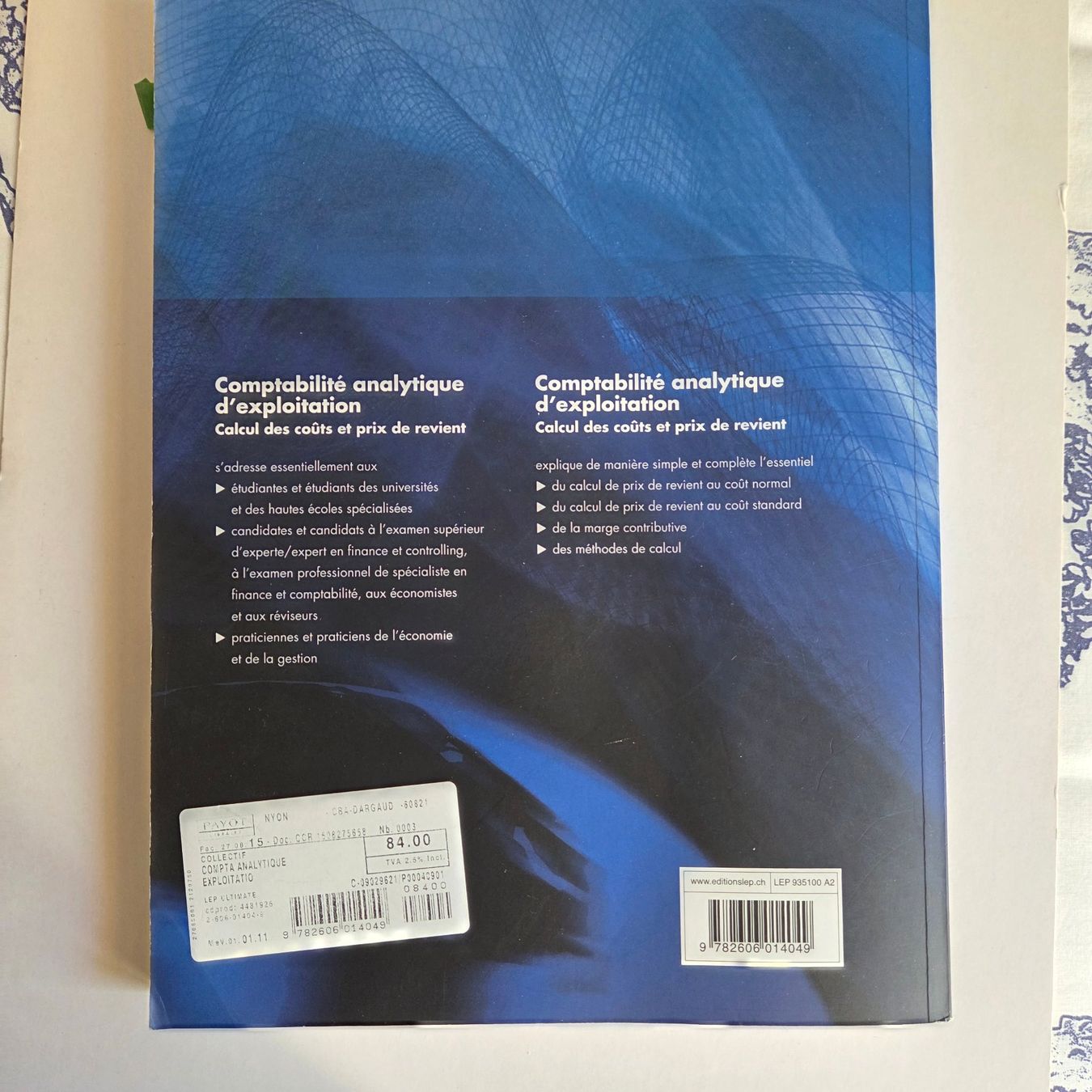 Libri: Comptabilité analytique d'exploitation Prochinig – Usato da Conches venduto da mrp_qpt5 1