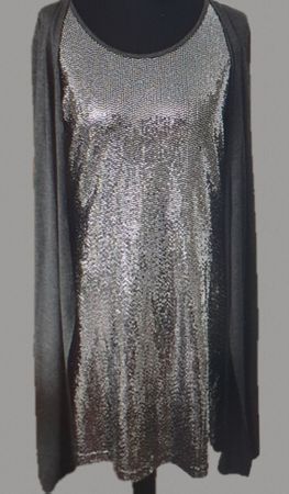 Kofferkleid/Paillettenkleid weich, nicht kratztend Gr.M/42
