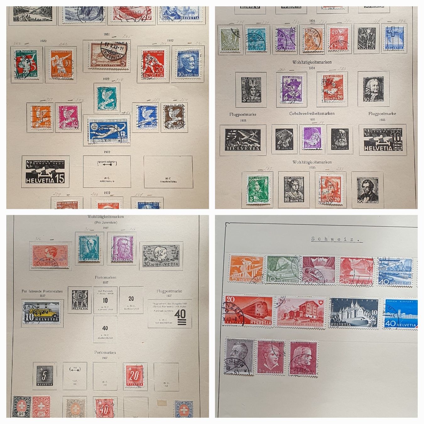Alle Briefmarken: Rest Lot mit älteren Marken Schweiz – Gebraucht aus Kreuzlingen von Rschweiz1 7