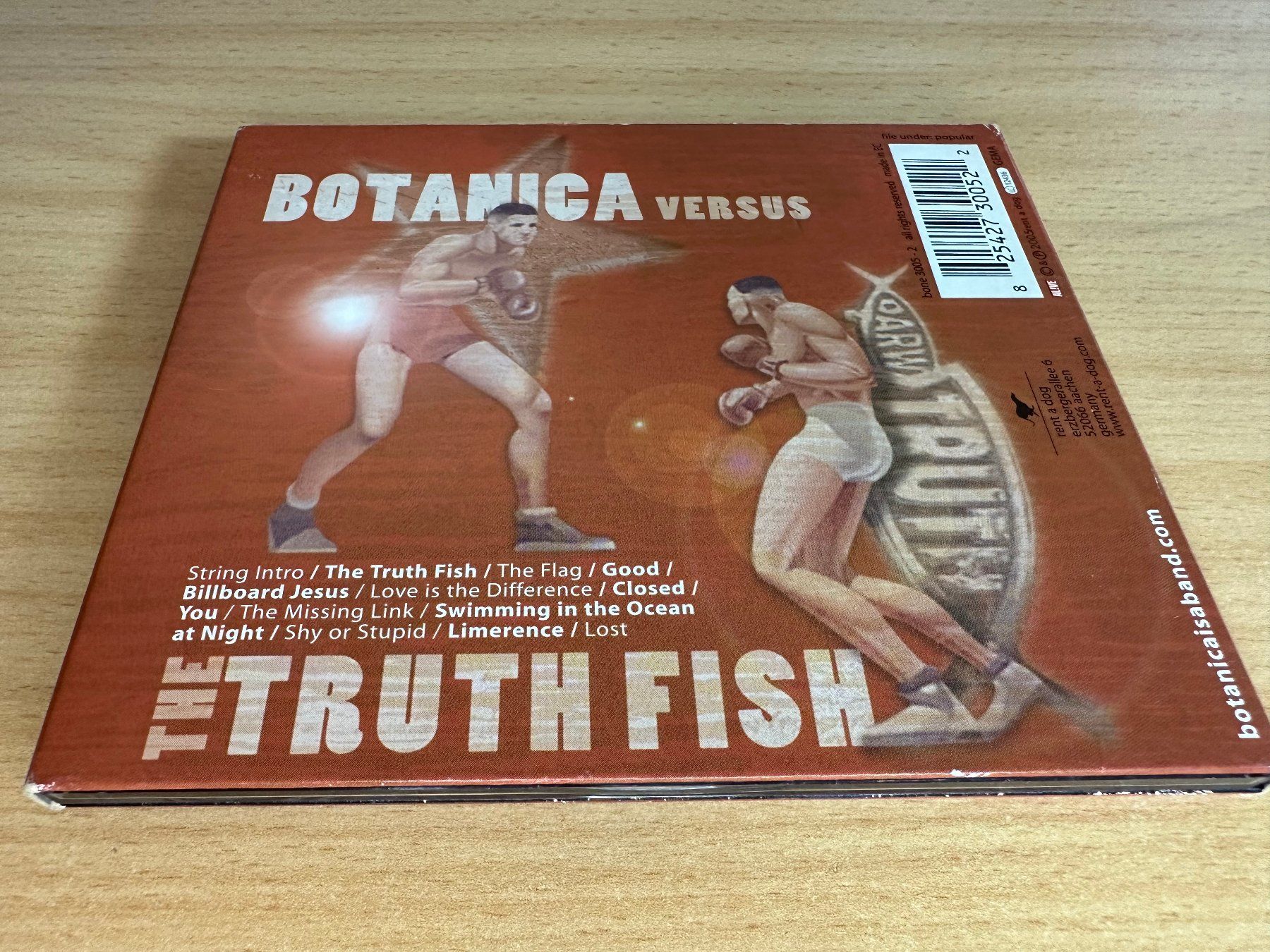 CD: Botanica – Vs. The Truth Fish – Usato da Rikon im Tösstal venduto da Alpenmutz 1