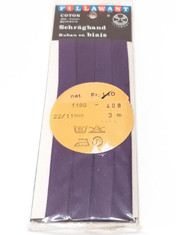 AERZETIX Schrägband Gefaltet - 4,5m Baumwoll-Lycra Band Für Näharbeiten