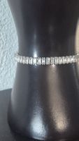 Bracciale donna zirconi rettangolari regolabile argento