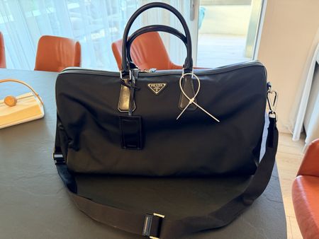 Prada Weekender Reisetasche Schwarz Leder Neuwertig Top Zust